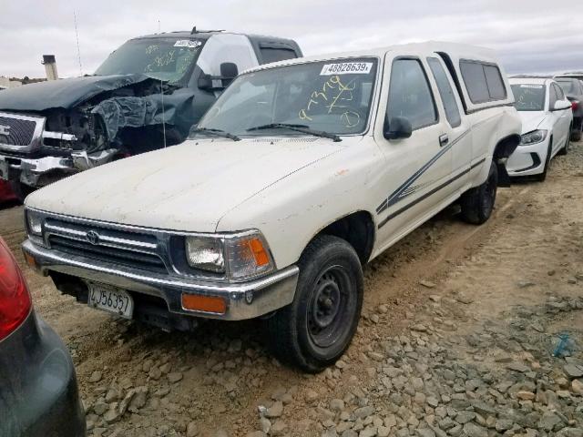 JT4RN93P8N5048653 - 1992 TOYOTA PICKUP 1/2 WHITE photo 2