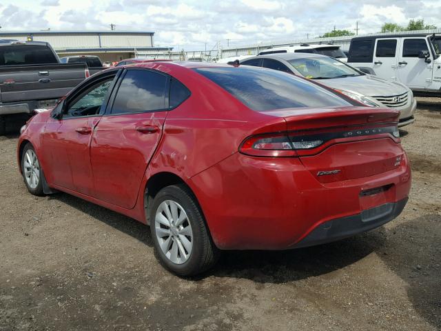 1C3CDFBB0ED822384 - 2014 DODGE DART SXT RED photo 3