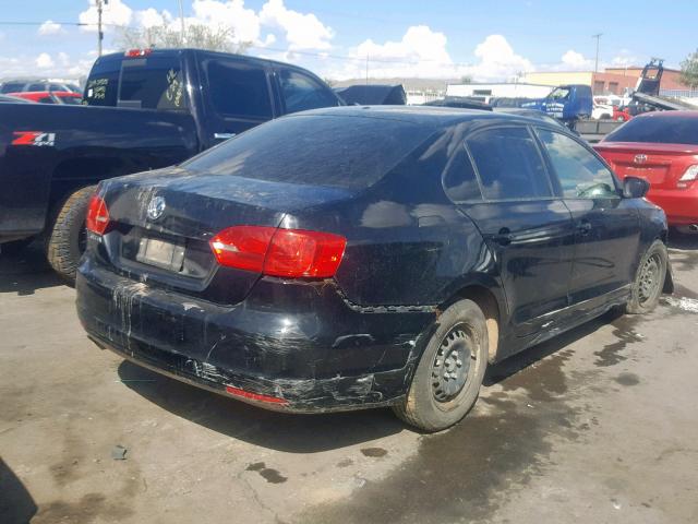 3VW2K7AJ2EM361654 - 2014 VOLKSWAGEN JETTA BASE 黑色 照片 4