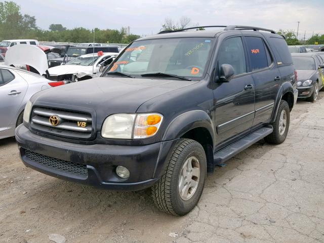 5TDBT48A21S039983 - 2001 TOYOTA SEQUOIA LI BLACK photo 2