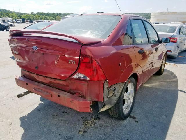 1FAFP38373W289696 - 2003 FORD FOCUS ZTS RED photo 4
