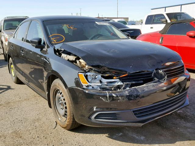 3VW1K7AJ0DM262874 - 2013 VOLKSWAGEN JETTA BASE 黑色 照片 1