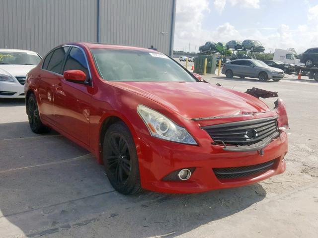 JN1CV6AP4AM406941 - 2010 INFINITI G37 BASE RED photo 1