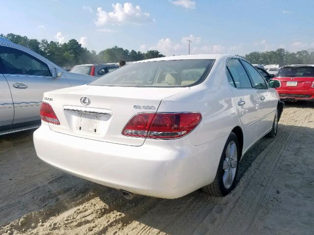 JTHBA30G055125688 - 2005 LEXUS ES 330 WHITE photo 4