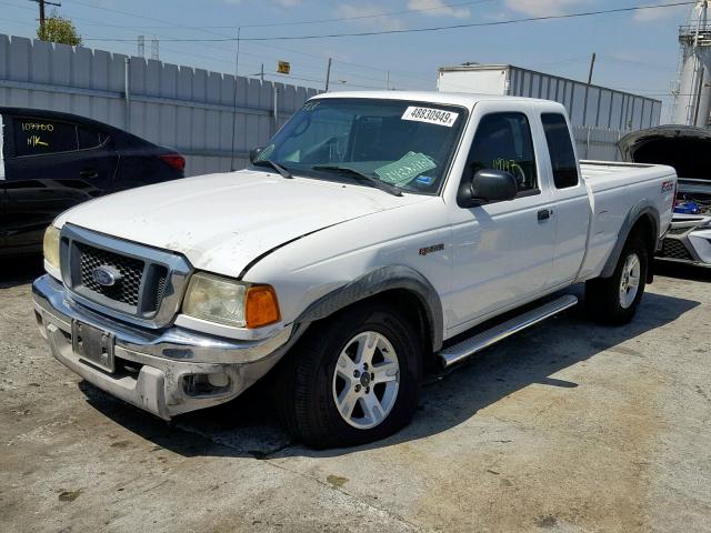 1FTZR45E95PA50483 - 2005 FORD RANGER SUP WHITE photo 2