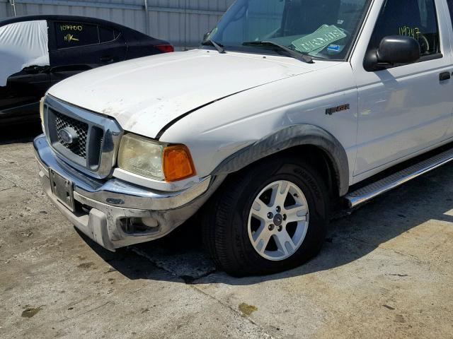 1FTZR45E95PA50483 - 2005 FORD RANGER SUP WHITE photo 9