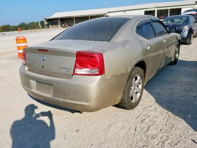 2B3KA33V89H507141 - 2009 DODGE CHARGER SX TAN photo 4