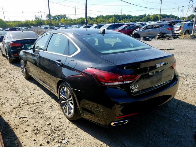 KMHGN4JEXHU172134 - 2017 GENESIS G80 BASE BLACK photo 3