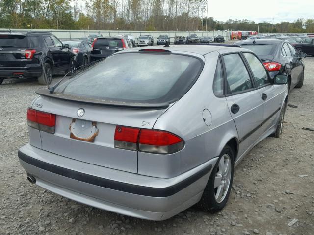 YS3DF58K322031407 - 2002 SAAB 9-3 SE GRAY photo 4