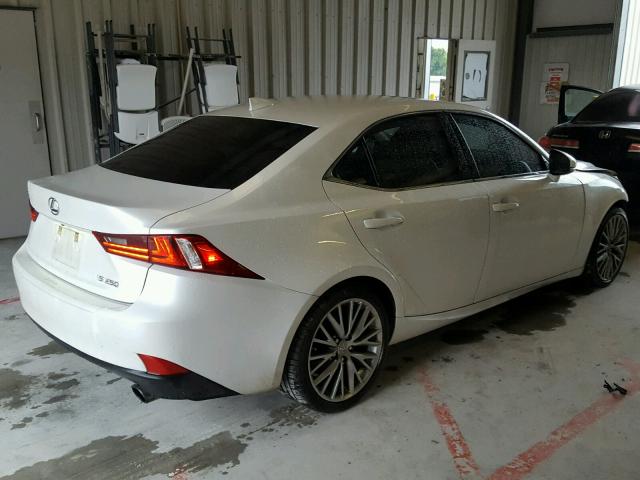 JTHBF1D27E5026368 - 2014 LEXUS IS 250 WHITE photo 4