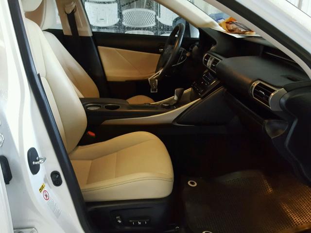 JTHBF1D27E5026368 - 2014 LEXUS IS 250 WHITE photo 5