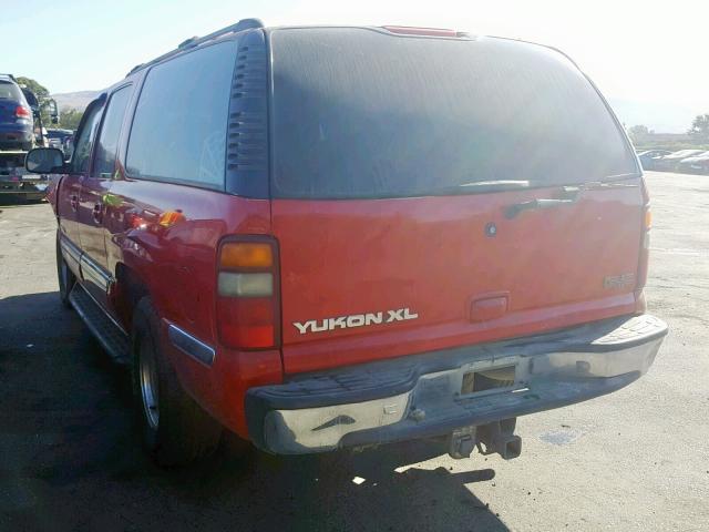 1GKEC16Z92J105288 - 2002 GMC YUKON XL C RED photo 3