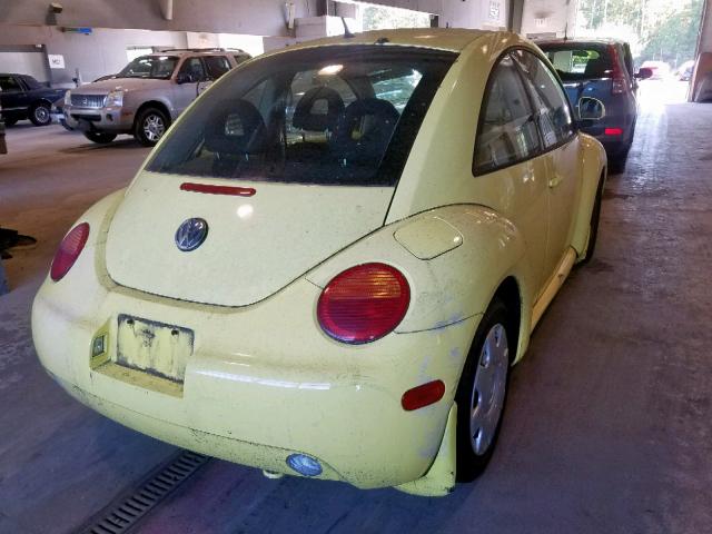 3VWBC21C0YM468417 - 2000 VOLKSWAGEN NEW BEETLE ყვითელი ფოტო 4