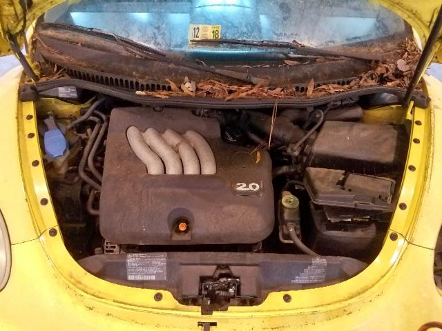 3VWBC21C0YM468417 - 2000 VOLKSWAGEN NEW BEETLE ყვითელი ფოტო 7