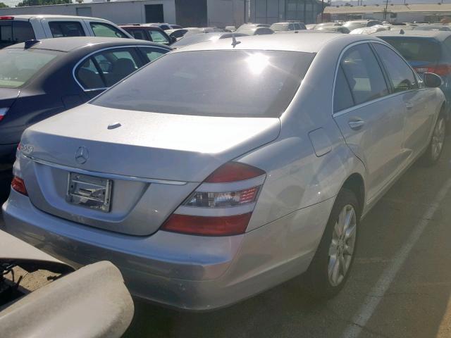 WDDNG71XX7A083887 - 2007 MERCEDES-BENZ S 550 SILVER photo 4