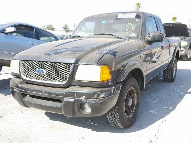 1FTYR14U13PB65918 - 2003 FORD RANGER SUP BLACK photo 2