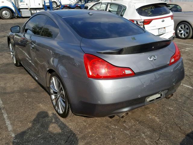 JN1CV6EK3BM214037 - 2011 INFINITI G37 BASE GRAY photo 3