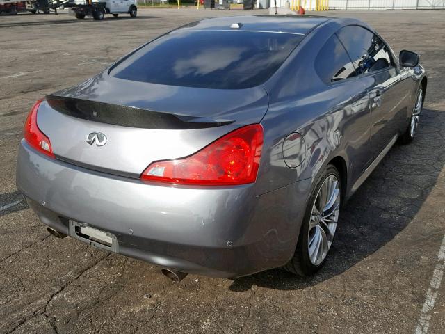 JN1CV6EK3BM214037 - 2011 INFINITI G37 BASE GRAY photo 4