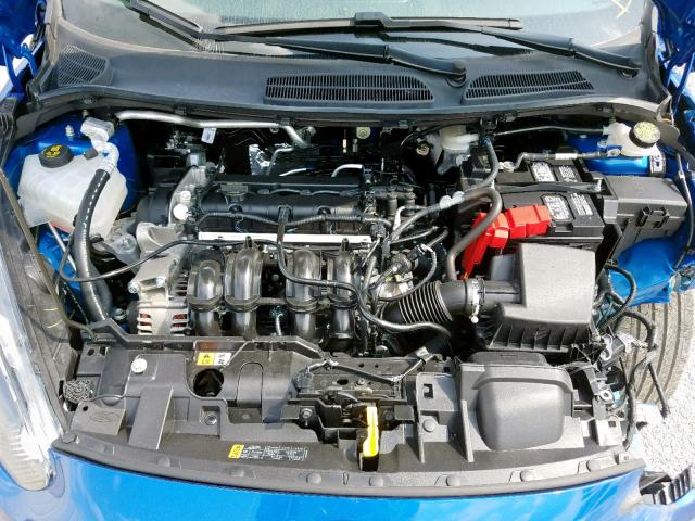 3FADP4BJ6KM124239 - 2019 FORD FIESTA SE BLUE photo 7