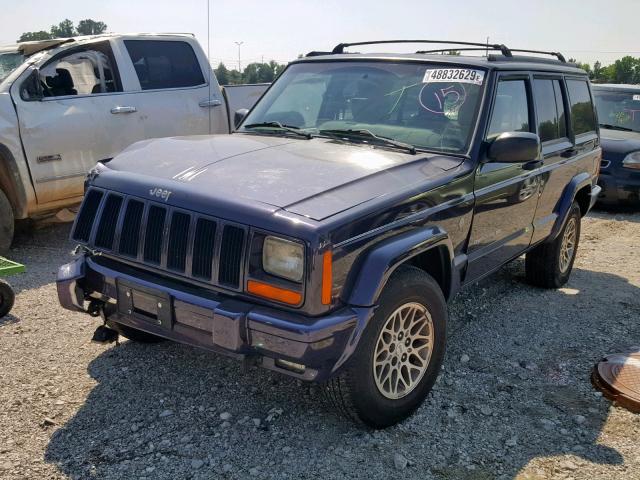 1J4FJ78S4WL270355 - 1998 JEEP CHEROKEE L BLUE photo 2