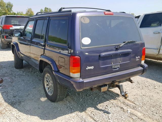 1J4FJ78S4WL270355 - 1998 JEEP CHEROKEE L BLUE photo 3