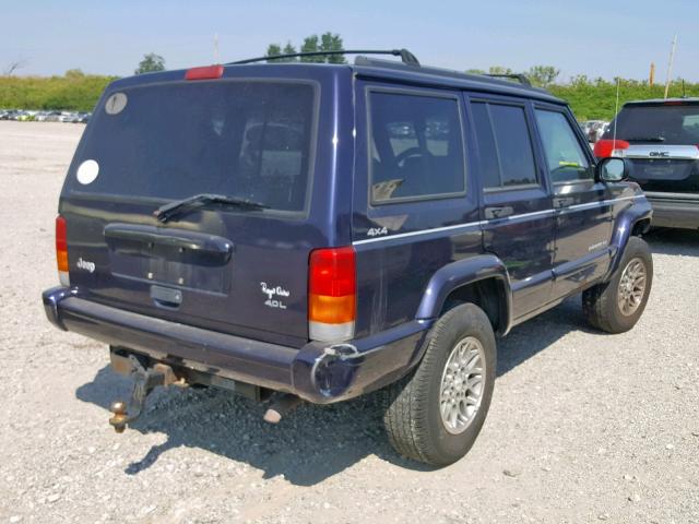 1J4FJ78S4WL270355 - 1998 JEEP CHEROKEE L BLUE photo 4