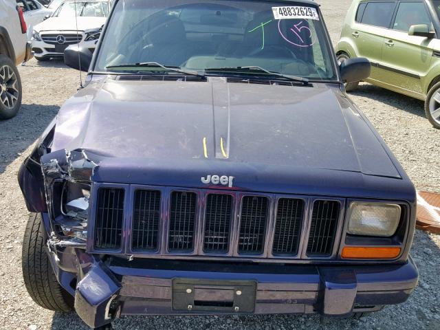 1J4FJ78S4WL270355 - 1998 JEEP CHEROKEE L BLUE photo 7