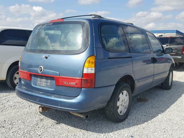 4M2ZV11T92DJ17329 - 2002 MERCURY VILLAGER BLUE photo 4