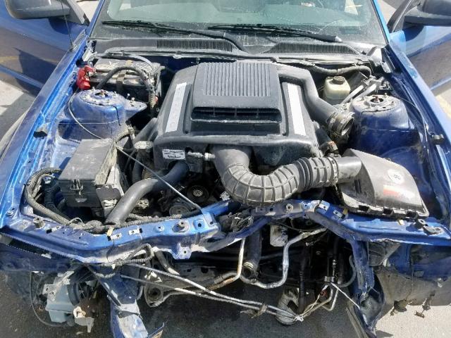 1ZVFT82H865169386 - 2006 FORD MUSTANG GT BLUE photo 7