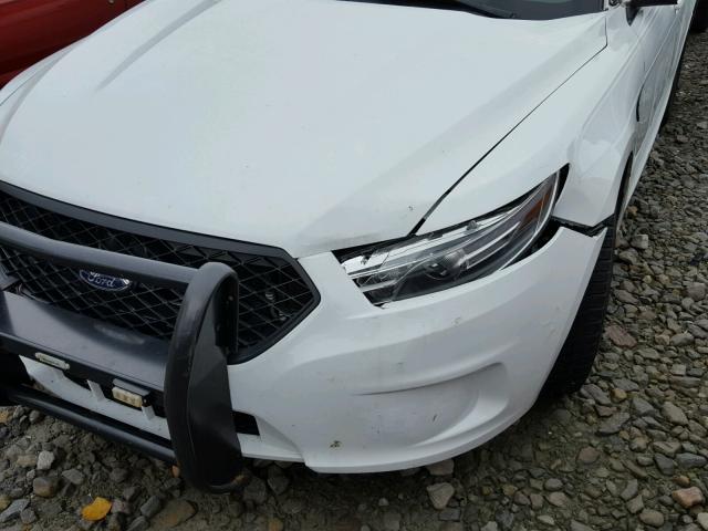 1FAHP2MT5EG105393 - 2014 FORD TAURUS POL WHITE photo 9