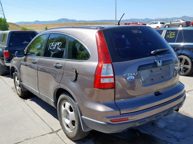 3CZRE3H30BG702952 - 2011 HONDA CR-V LX BROWN photo 3