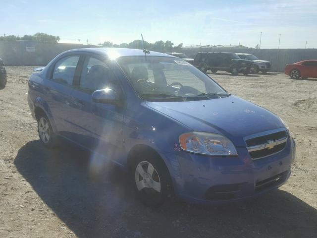 KL1TD56E69B340022 - 2009 CHEVROLET AVEO LS BLUE photo 1