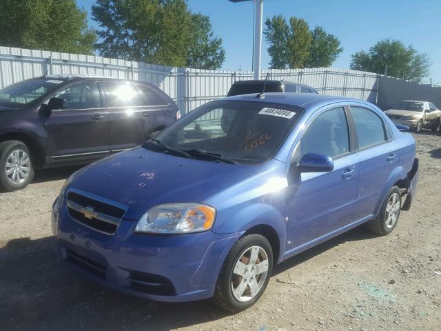 KL1TD56E69B340022 - 2009 CHEVROLET AVEO LS BLUE photo 2