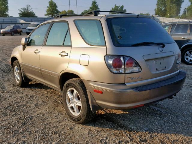 JTJHF10U020284546 - 2002 LEXUS RX 300 GOLD photo 3