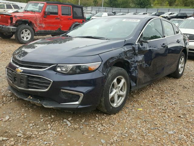 1G1ZB5ST6JF108877 - 2018 CHEVROLET MALIBU LS ლურჯი ფოტო 2