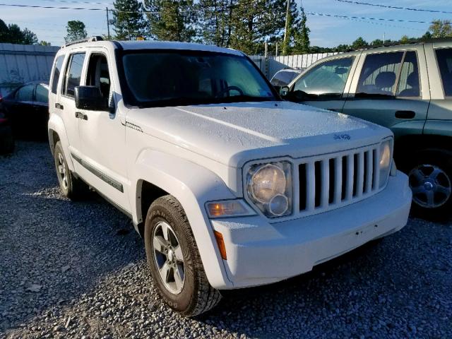 1J8GP28K48W273827 - 2008 JEEP LIBERTY SP WHITE photo 1