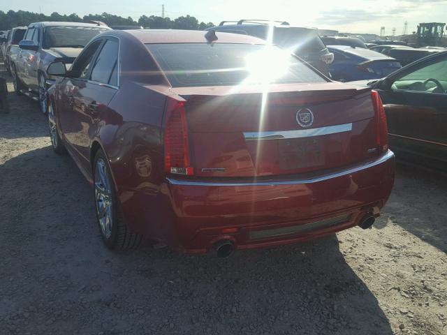 1G6DK5EVXA0116114 - 2010 CADILLAC CTS PERFOR RED photo 3