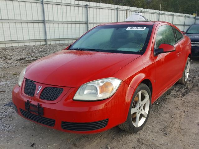 1G2AT18H197282119 - 2009 PONTIAC G5 GT RED photo 2