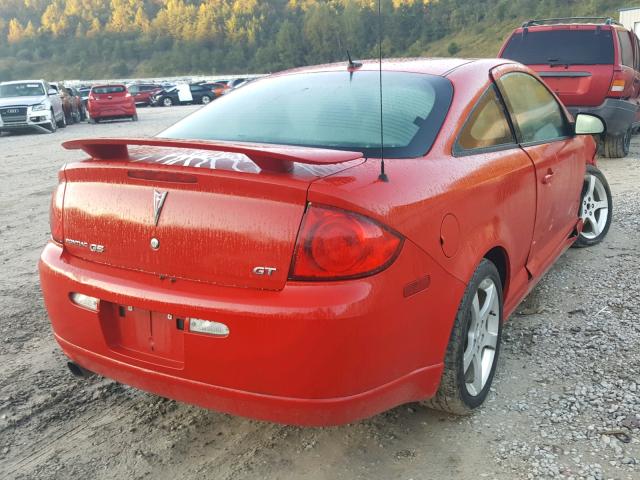 1G2AT18H197282119 - 2009 PONTIAC G5 GT RED photo 4