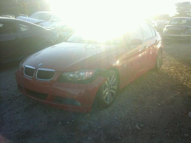 WBAVB17506NK33926 - 2006 BMW 325 I AUTO RED photo 2