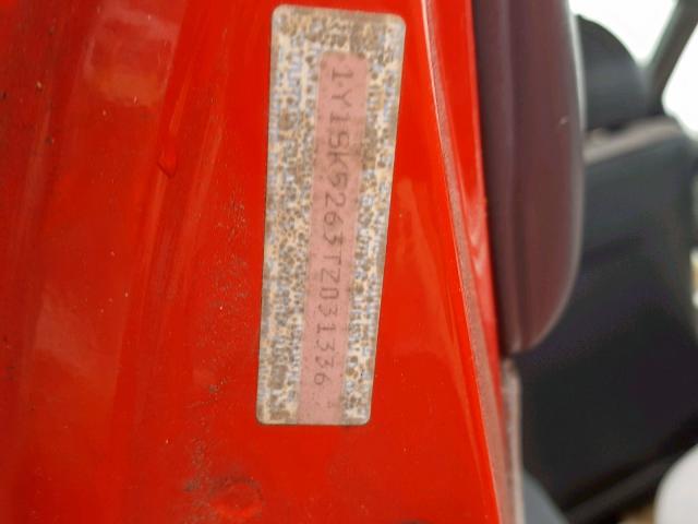 1Y1SK5263TZ031336 - 1996 GEO PRIZM BASE RED photo 10