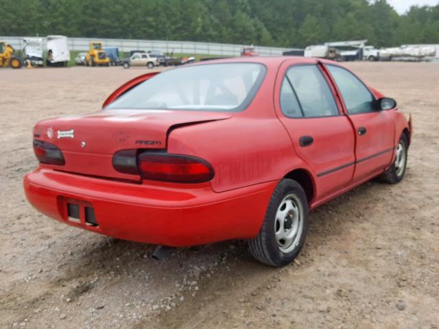 1Y1SK5263TZ031336 - 1996 GEO PRIZM BASE RED photo 4
