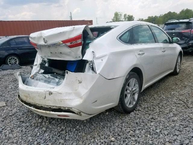 4T1BK1EB8EU123432 - 2014 TOYOTA AVALON BAS WHITE photo 4