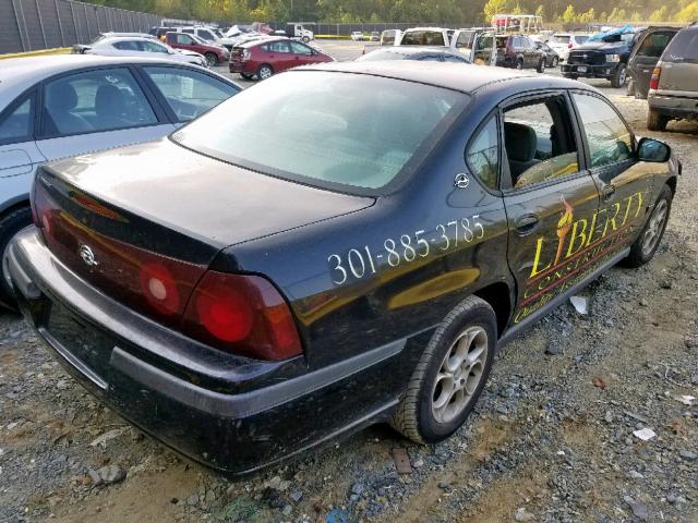 2G1WF55E9Y9165730 - 2000 CHEVROLET IMPALA BLACK photo 4