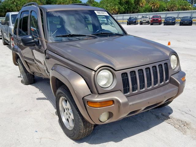 1J4GL58K82W149677 - 2002 JEEP LIBERTY LI BROWN photo 1