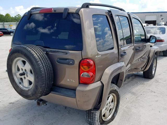 1J4GL58K82W149677 - 2002 JEEP LIBERTY LI BROWN photo 4