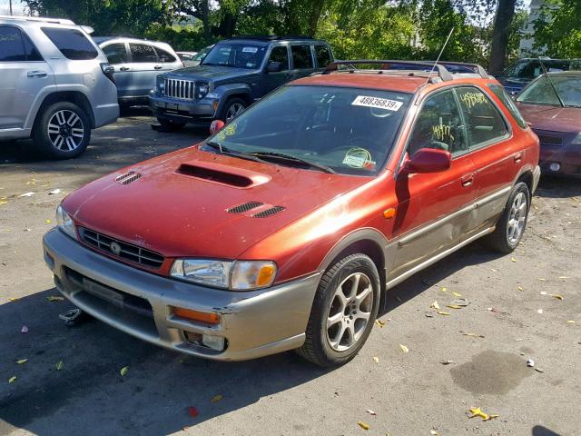 JF1GF4852YH809572 - 2000 SUBARU IMPREZA OU RED photo 2