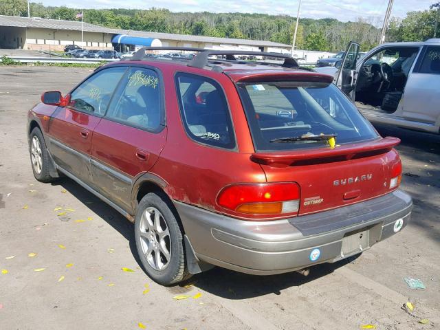 JF1GF4852YH809572 - 2000 SUBARU IMPREZA OU RED photo 3