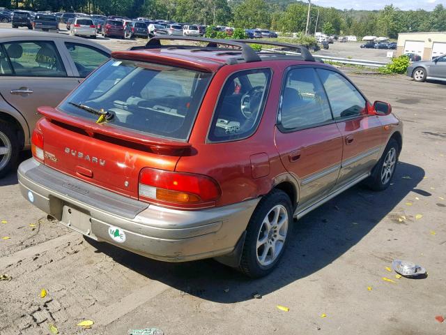 JF1GF4852YH809572 - 2000 SUBARU IMPREZA OU RED photo 4