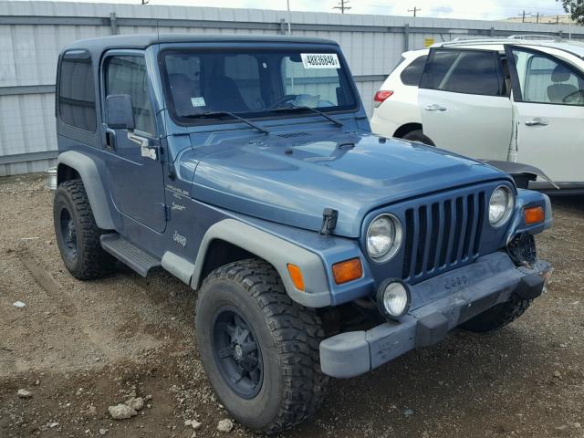 1J4FY19SXXP451039 - 1999 JEEP WRANGLER / BLUE photo 1